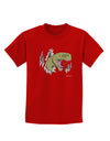 Green Dinosaur Breaking Free Childrens Dark T-Shirt by TooLoud-Childrens T-Shirt-TooLoud-Red-X-Small-Davson Sales