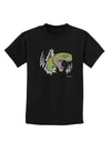 Green Dinosaur Breaking Free Childrens Dark T-Shirt by TooLoud-Childrens T-Shirt-TooLoud-Black-X-Small-Davson Sales