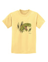 Green Dinosaur Breaking Free Childrens T-Shirt by TooLoud-Childrens T-Shirt-TooLoud-Daffodil-Yellow-X-Small-Davson Sales