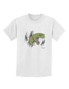 Green Dinosaur Breaking Free Childrens T-Shirt by TooLoud-Childrens T-Shirt-TooLoud-White-X-Small-Davson Sales