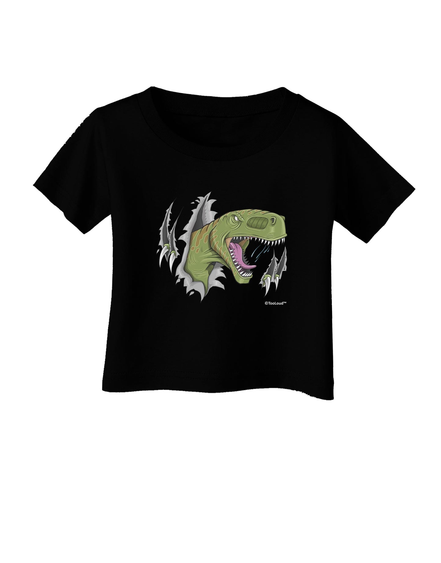 Green Dinosaur Breaking Free Infant T-Shirt Dark by TooLoud-Infant T-Shirt-TooLoud-Black-06-Months-Davson Sales