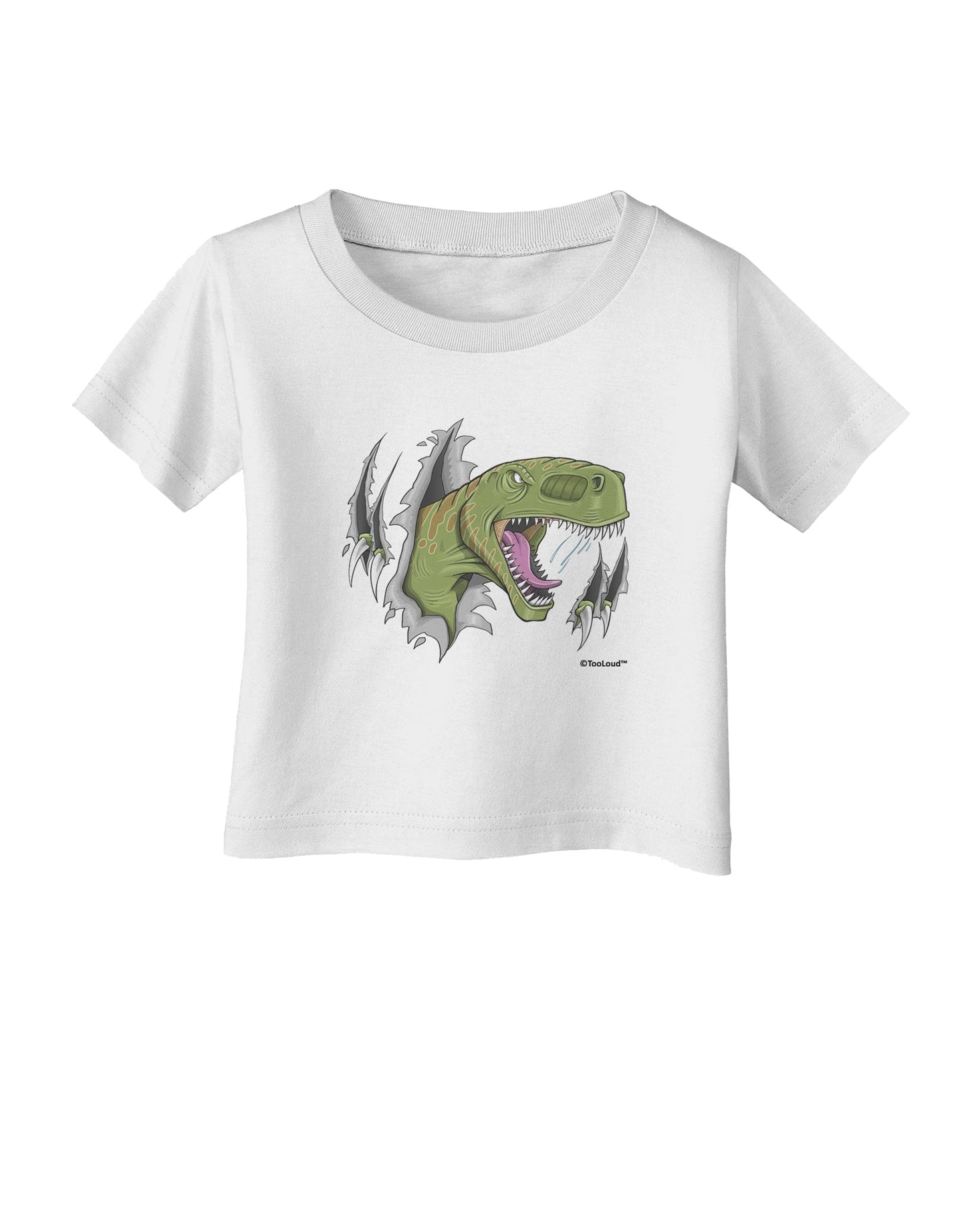 Green Dinosaur Breaking Free Infant T-Shirt by TooLoud-Infant T-Shirt-TooLoud-White-06-Months-Davson Sales