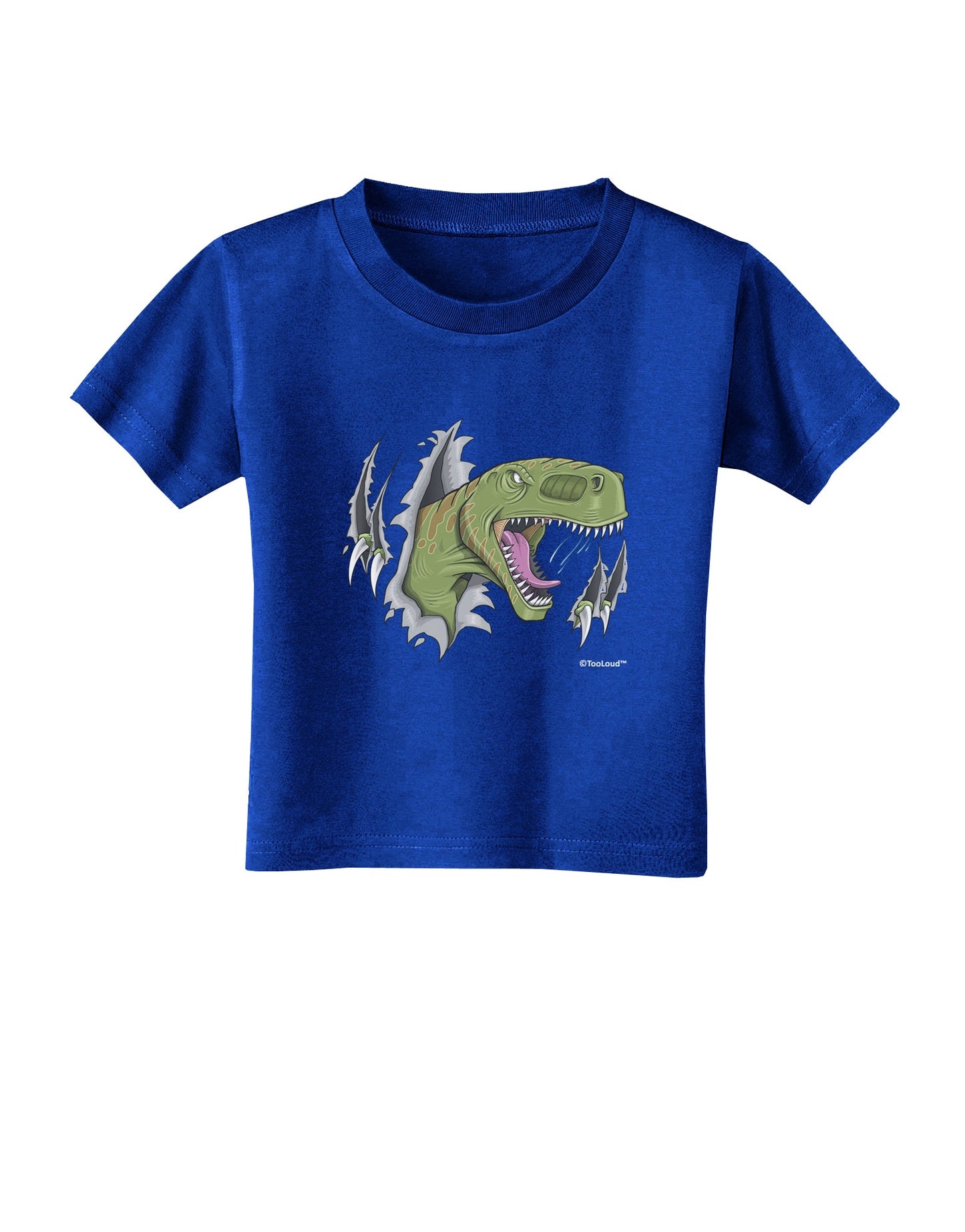 Green Dinosaur Breaking Free Toddler T-Shirt Dark by TooLoud-Toddler T-Shirt-TooLoud-Royal-Blue-2T-Davson Sales