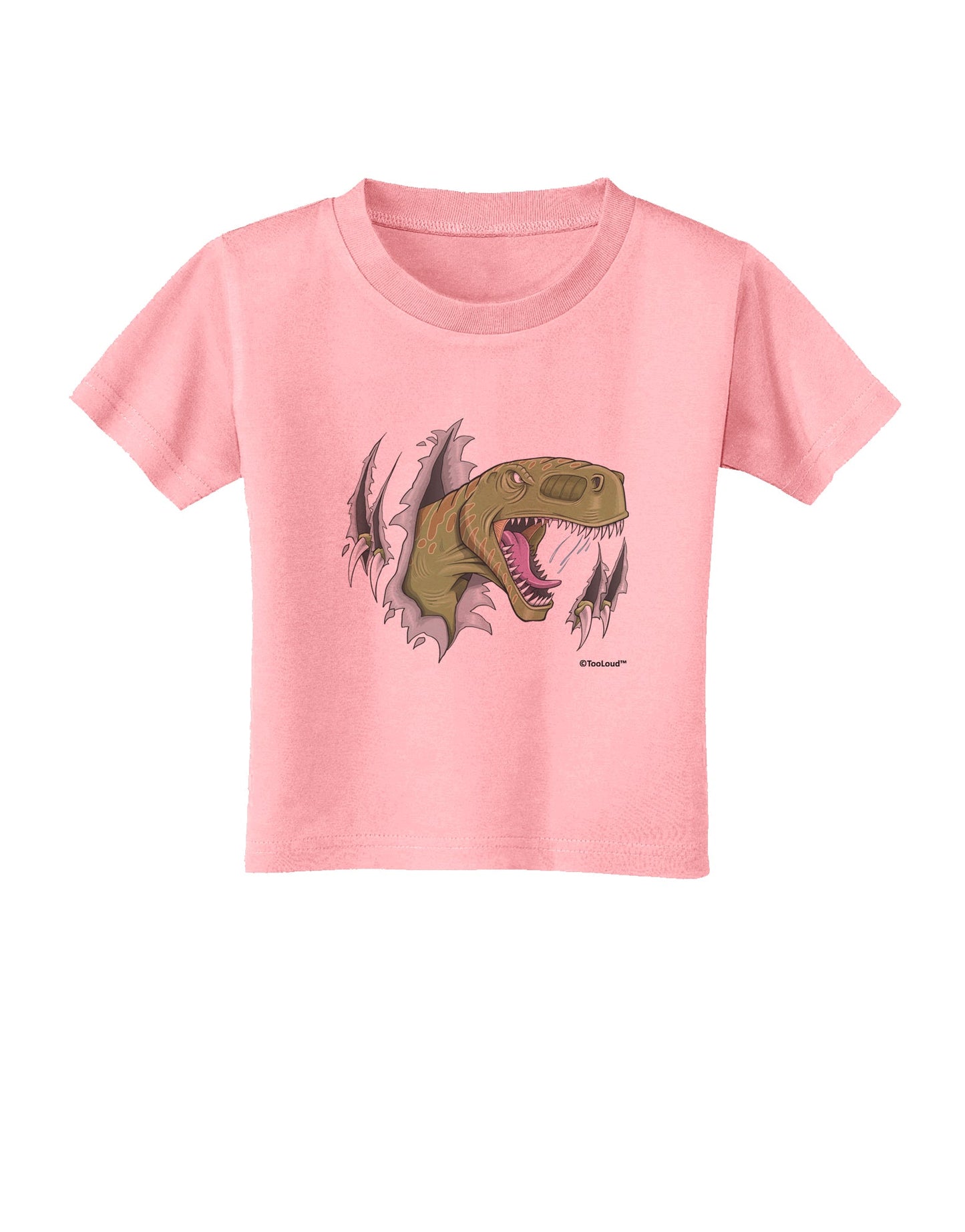 Green Dinosaur Breaking Free Toddler T-Shirt by TooLoud-Toddler T-Shirt-TooLoud-Candy-Pink-2T-Davson Sales
