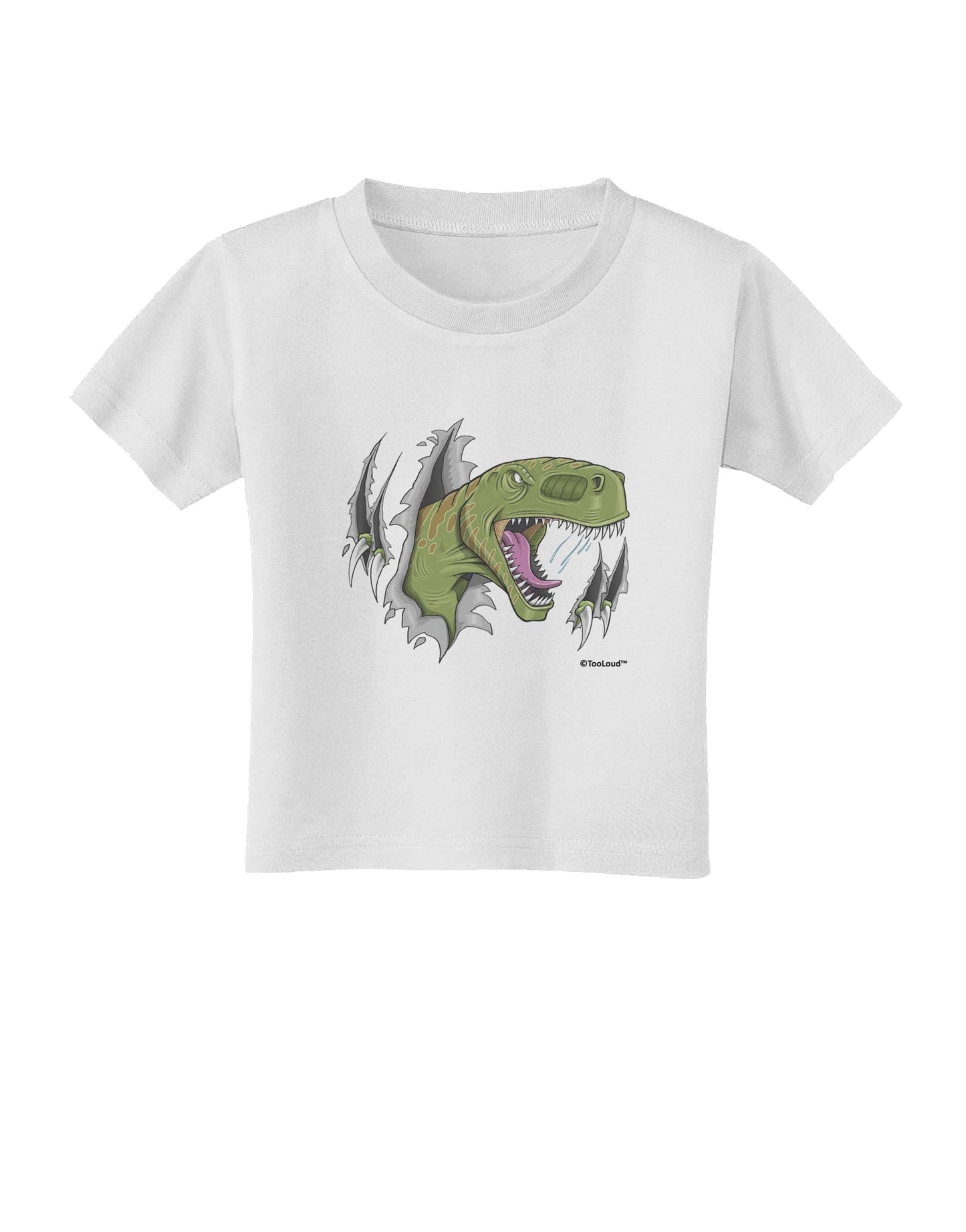 Green Dinosaur Breaking Free Toddler T-Shirt by TooLoud-Toddler T-Shirt-TooLoud-White-2T-Davson Sales