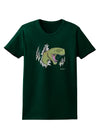 Green Dinosaur Breaking Free Womens Dark T-Shirt by TooLoud-Womens T-Shirt-TooLoud-Forest-Green-Small-Davson Sales