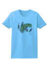 Green Dinosaur Breaking Free Womens T-Shirt by TooLoud-Womens T-Shirt-TooLoud-Aquatic-Blue-X-Small-Davson Sales