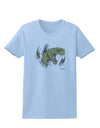 Green Dinosaur Breaking Free Womens T-Shirt by TooLoud-Womens T-Shirt-TooLoud-Light-Blue-X-Small-Davson Sales