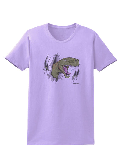 Green Dinosaur Breaking Free Womens T-Shirt by TooLoud-Womens T-Shirt-TooLoud-Lavender-X-Small-Davson Sales