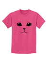 Green-Eyed Cute Cat Face Childrens T-Shirt