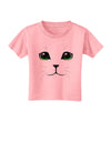 Green-Eyed Cute Cat Face Toddler T-Shirt