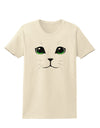 Green-Eyed Cute Cat Face Womens T-Shirt-Womens T-Shirt-TooLoud-Natural-X-Small-Davson Sales