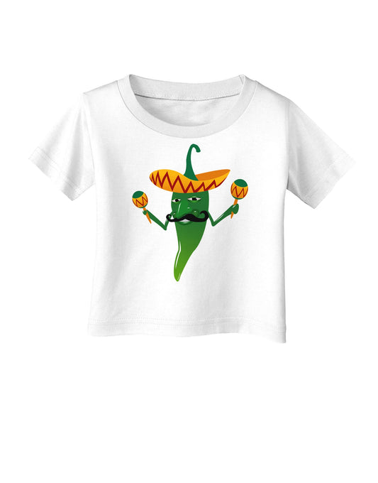 Green Hot Mexican Chili Pepper Infant T-Shirt-Infant T-Shirt-TooLoud-White-06-Months-Davson Sales