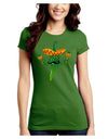 Green Hot Mexican Chili Pepper Juniors Crew Dark T-Shirt-T-Shirts Juniors Tops-TooLoud-Kiwi-Green-Juniors Fitted Small-Davson Sales