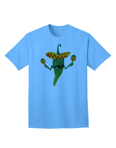 Green Hot Mexican Chili Pepper - Premium Adult T-Shirt for Casual Wear-Mens T-shirts-TooLoud-Aquatic-Blue-Small-Davson Sales