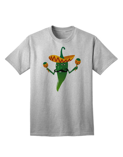 Green Hot Mexican Chili Pepper - Premium Adult T-Shirt for Casual Wear-Mens T-shirts-TooLoud-AshGray-Small-Davson Sales