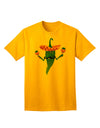 Green Hot Mexican Chili Pepper - Premium Adult T-Shirt for Casual Wear-Mens T-shirts-TooLoud-Gold-Small-Davson Sales