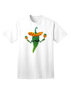 Green Hot Mexican Chili Pepper - Premium Adult T-Shirt for Casual Wear-Mens T-shirts-TooLoud-White-Small-Davson Sales