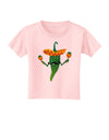 Green Hot Mexican Chili Pepper Toddler T-Shirt-Toddler T-Shirt-TooLoud-Light-Pink-2T-Davson Sales