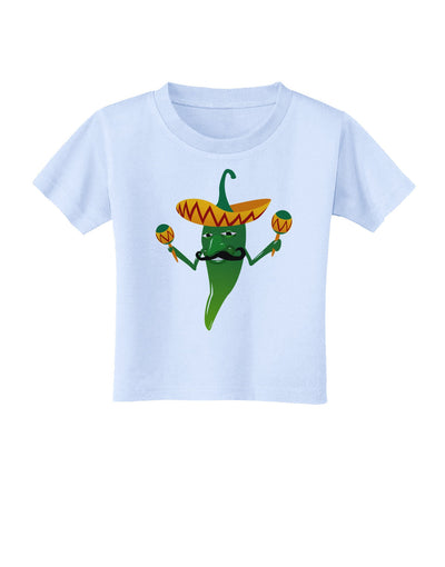 Green Hot Mexican Chili Pepper Toddler T-Shirt-Toddler T-Shirt-TooLoud-Light-Blue-2T-Davson Sales