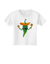 Green Hot Mexican Chili Pepper Toddler T-Shirt-Toddler T-Shirt-TooLoud-White-2T-Davson Sales