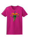 Green Hot Mexican Chili Pepper Womens Dark T-Shirt-TooLoud-Hot-Pink-Small-Davson Sales