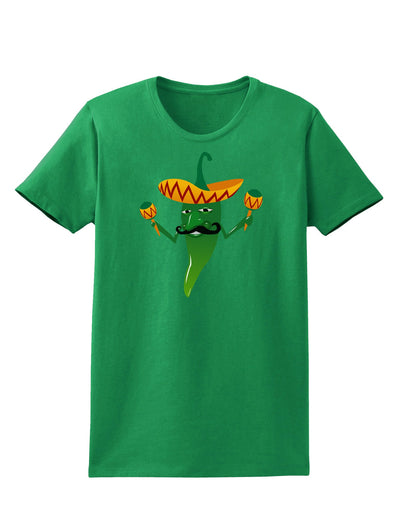 Green Hot Mexican Chili Pepper Womens Dark T-Shirt-TooLoud-Kelly-Green-X-Small-Davson Sales