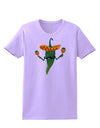 Green Hot Mexican Chili Pepper Womens T-Shirt-Womens T-Shirt-TooLoud-Lavender-X-Small-Davson Sales