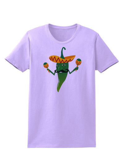 Green Hot Mexican Chili Pepper Womens T-Shirt-Womens T-Shirt-TooLoud-Lavender-X-Small-Davson Sales