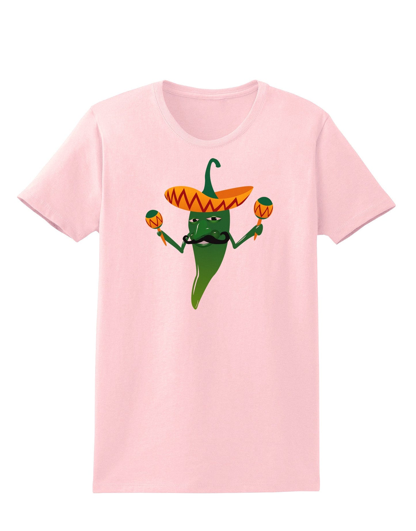 Green Hot Mexican Chili Pepper Womens T-Shirt-Womens T-Shirt-TooLoud-PalePink-X-Small-Davson Sales