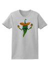 Green Hot Mexican Chili Pepper Womens T-Shirt-Womens T-Shirt-TooLoud-AshGray-X-Small-Davson Sales