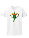 Green Hot Mexican Chili Pepper Womens T-Shirt-Womens T-Shirt-TooLoud-White-X-Small-Davson Sales