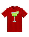 Green Margarita with Lime - Cinco de Mayo Adult Dark T-Shirt by TooLoud-Mens T-Shirt-TooLoud-Red-Small-Davson Sales