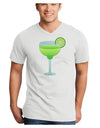 Green Margarita with Lime - Cinco de Mayo Adult V-Neck T-shirt by TooLoud-Mens V-Neck T-Shirt-TooLoud-White-Small-Davson Sales