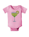 Green Margarita with Lime - Cinco de Mayo Baby Romper Bodysuit by TooLoud-Baby Romper-TooLoud-Light-Pink-06-Months-Davson Sales