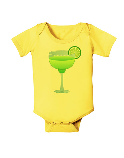 Green Margarita with Lime - Cinco de Mayo Baby Romper Bodysuit by TooLoud-Baby Romper-TooLoud-Yellow-06-Months-Davson Sales