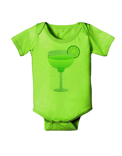 Green Margarita with Lime - Cinco de Mayo Baby Romper Bodysuit by TooLoud-Baby Romper-TooLoud-Lime-Green-06-Months-Davson Sales