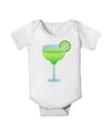 Green Margarita with Lime - Cinco de Mayo Baby Romper Bodysuit by TooLoud-Baby Romper-TooLoud-White-06-Months-Davson Sales