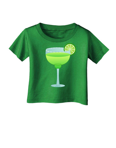 Green Margarita with Lime - Cinco de Mayo Infant T-Shirt Dark by TooLoud-Infant T-Shirt-TooLoud-Clover-Green-06-Months-Davson Sales