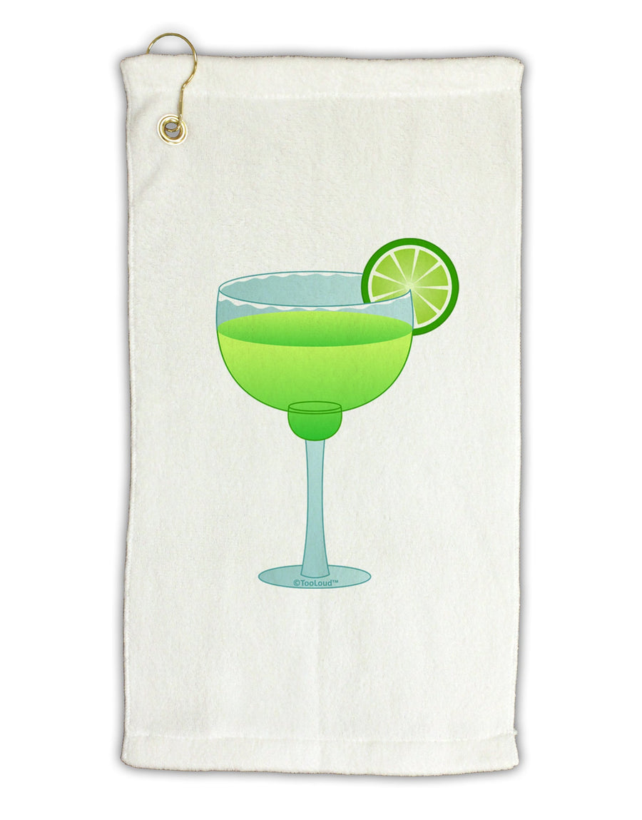 Green Margarita with Lime - Cinco de Mayo Micro Terry Gromet Golf Towel 16 x 25 inch by TooLoud-Golf Towel-TooLoud-White-Davson Sales