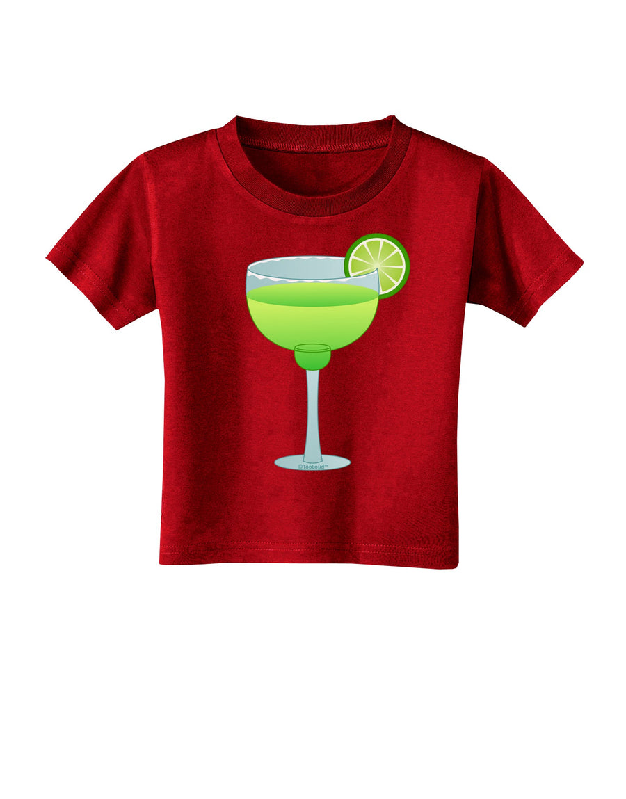 Green Margarita with Lime - Cinco de Mayo Toddler T-Shirt Dark by TooLoud-Toddler T-Shirt-TooLoud-Black-2T-Davson Sales