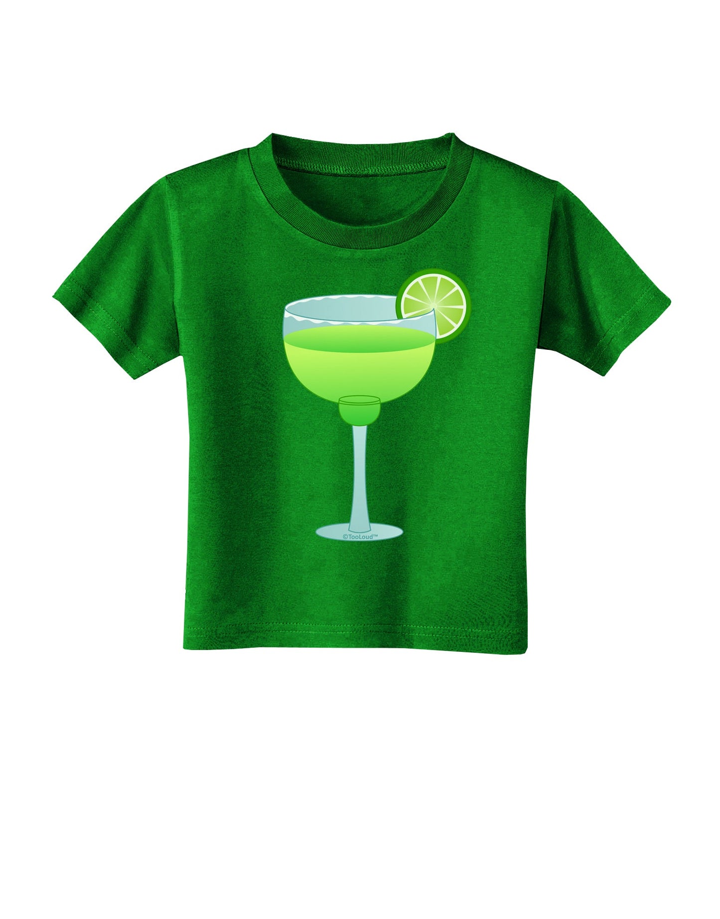 Green Margarita with Lime - Cinco de Mayo Toddler T-Shirt Dark by TooLoud-Toddler T-Shirt-TooLoud-Clover-Green-2T-Davson Sales
