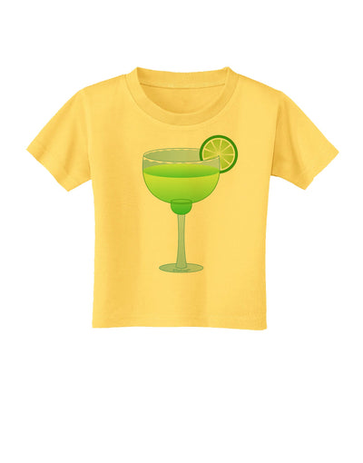 Green Margarita with Lime - Cinco de Mayo Toddler T-Shirt by TooLoud-Toddler T-Shirt-TooLoud-Yellow-2T-Davson Sales