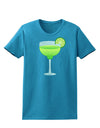 Green Margarita with Lime - Cinco de Mayo Womens Dark T-Shirt by TooLoud-Womens T-Shirt-TooLoud-Turquoise-X-Small-Davson Sales