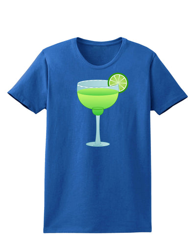 Green Margarita with Lime - Cinco de Mayo Womens Dark T-Shirt by TooLoud-Womens T-Shirt-TooLoud-Royal-Blue-X-Small-Davson Sales