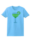 Green Margarita with Lime - Cinco de Mayo Womens T-Shirt by TooLoud-Womens T-Shirt-TooLoud-Aquatic-Blue-X-Small-Davson Sales