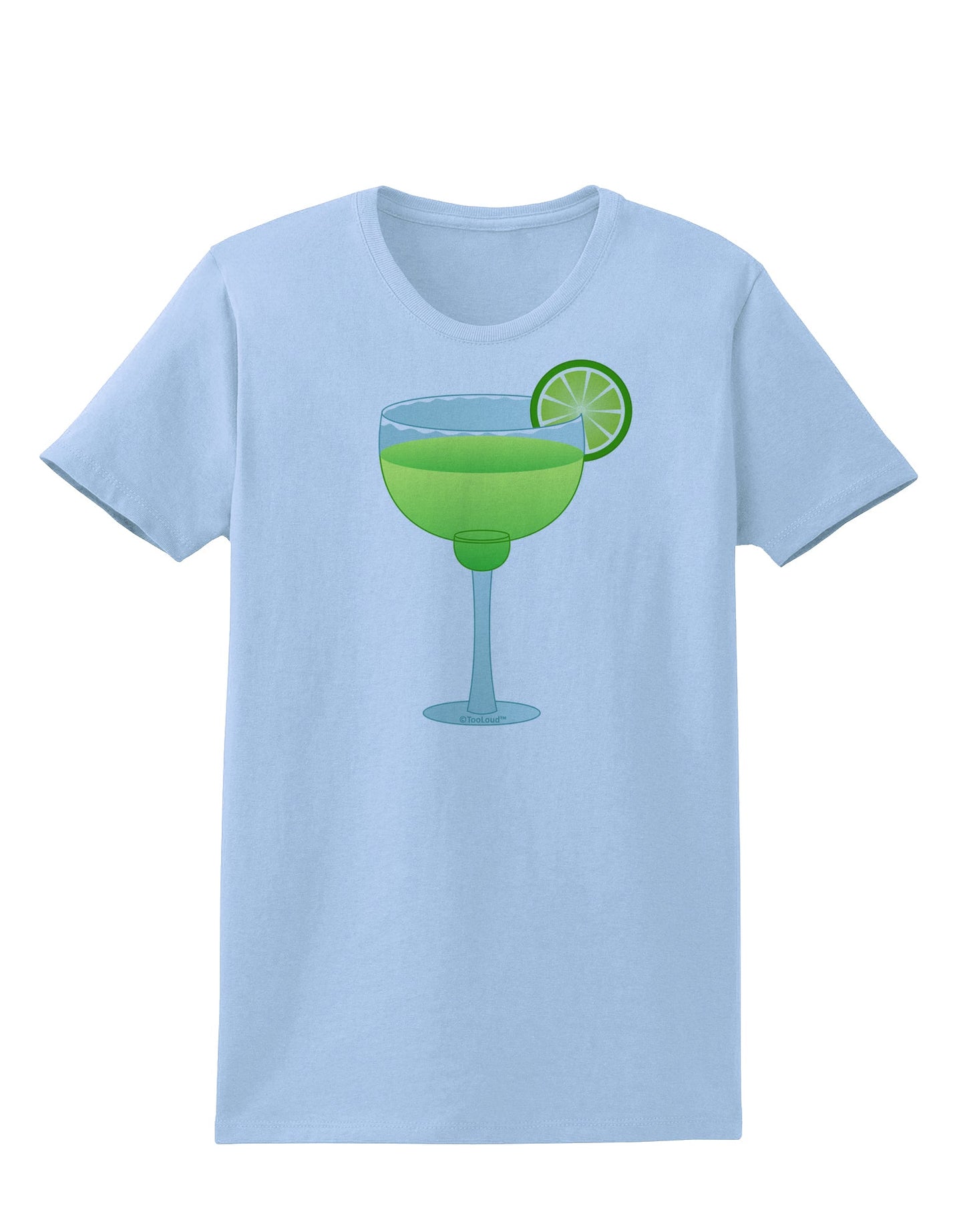 Green Margarita with Lime - Cinco de Mayo Womens T-Shirt by TooLoud-Womens T-Shirt-TooLoud-Light-Blue-X-Small-Davson Sales