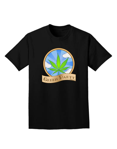 Green Party Symbol Adult Dark T-Shirt-Mens T-Shirt-TooLoud-Black-Small-Davson Sales