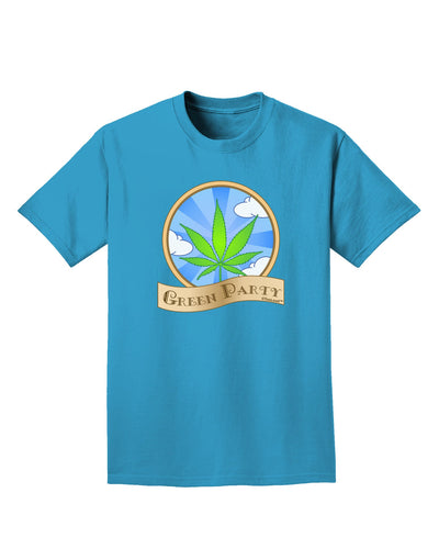 Green Party Symbol Adult Dark T-Shirt-Mens T-Shirt-TooLoud-Turquoise-Small-Davson Sales