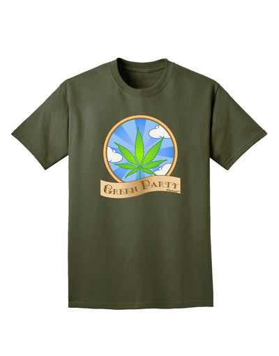 Green Party Symbol Adult Dark T-Shirt-Mens T-Shirt-TooLoud-Military-Green-Small-Davson Sales